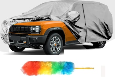 Jetour T2 2024&ndash;2025 Car Cover &ndash; All-Weather, 210D Oxford Cloth, Silver, Double Layer with Cotton, Waterproof, Windproof, UV Protection