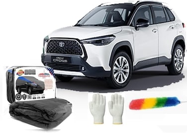 غطاء سيارة تويوتا كورولا كروس 2025 – لجميع الأحوال الجوية، مقاوم للماء والغبار والأشعة فوق البنفسجية