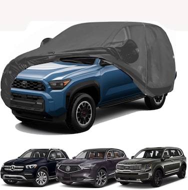 غطاء سيارة – مناسب لتويوتا 4رانر، أكورا MDX، كيا تيلورايد، مرسيدس GLE – لجميع الأحوال الجوية، مقاوم للماء والغبار والأشعة فوق البنفسجية