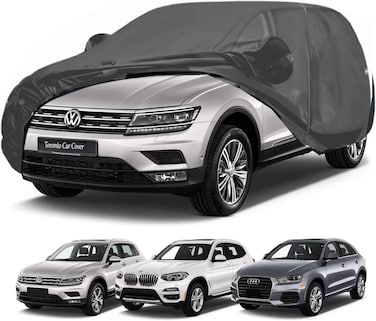 Car Cover &ndash; Fits Volkswagen Tiguan, Audi Q3/SQ3, BMW X3 &ndash; All-Weather, Waterproof, Dust &amp; UV Resistant