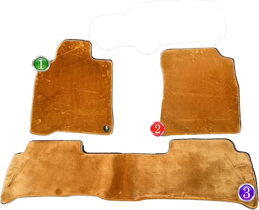 Car floor Mats Universal Fit uaeWeather Durable &amp; Easy Clean