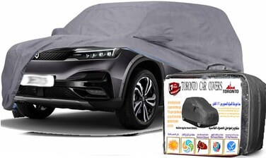 Multi Layered Hatchback Car Cover Waterproof Breathable, Heavy Duty Outdoor Car Cover