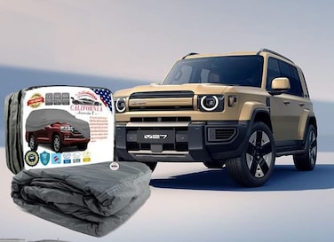 ICAUR V27 Car Body Cover - Heavy Duty All-Weather Protection, Waterproof