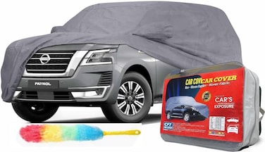 Car Cover [New Nisan Patrol] &ndash; All-Weather Protection   Waterproof, UV-Resistant, Dustproof, Breathable   Indoor/Outdoor Use   Door Zipper &amp; Mirror Pockets