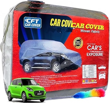 100% Waterproof Car Cover SilverTech Fabric for Maruti Suzuki Swift [Year 2018 Onwards]