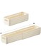 Tazweeq Foldable Storage Bins, 2pcs Plastic Expandable Boxes for Organizing, Separators Dividers for Bedroom Kitchen