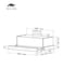 MILLEN 60 cm Slide-Out Range Hood &ndash;  MBKHS 6001 IX, 3 Years Warranty, Filters Included