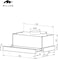 MILLEN 60cm Telescopic hood MBKHSG6001BL&ndash; 3 Years Warranty, Filters Included