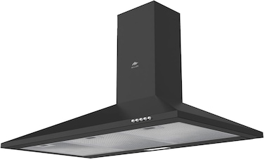MILLEN 90cm Black Chimney Range Hood - MKH 904 BL, 3 Years Warranty