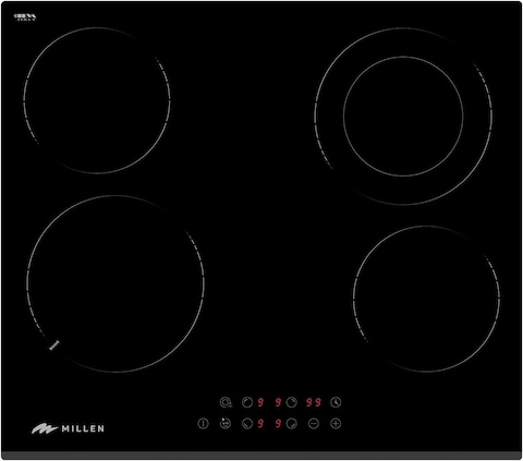 MILLEN 60cm Built-in Ceramic Hob with Booster &amp; Italian Glass - MEH 603 BL