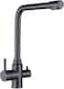MILLEN Single Lever Kitchen Faucet Mixer with 360&deg; Swivel, Dual Outlet Water Function, Gunmetal Satin  - MMD201GM, 1Y Warranty