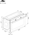 MILLEN 90cm Built In Gas Oven, 113L - 3Y Warranty,  Triple Layer Glass With Inner Low-e Glass, MGO 901 IX