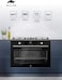 MILLEN 90cm Built In Gas Oven, 113L - 3Y Warranty,  Triple Layer Glass With Inner Low-e Glass, MGO 901 BL