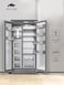 MILLEN Built-in Refrigerator, 455L, 3 Y Warranty, Grey Interior, No Frost, Side by Side Fridge Freezer, Electronic Controls, LED Backlight, MBSB455ID