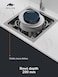 Premium Undermount Top Mount Single Bowl Sink &ndash; 304 Stainless Steel, Soundproof, Satin Finish - MS4408, 3Y Warranty