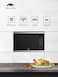 MILLEN Microwave Oven, 25L, 3Y Warranty, Black with Stainless Steel Finish, Touch Control, 900W Microwave Power, 1200W Grill Power, 8 Automatic Programs, MBW 255 IX