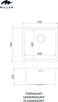 Premium Undermount Top Mount Single Bowl Sink with Faucet &ndash; 304 Stainless Steel, Soundproof, Satin Finish - MS5444 SET, 3Y Warranty