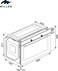 MILLEN 90cm Built-In 125L Electric Oven - 10 Versatile Cooking Modes, Advanced Precise Temperature Control, Rotisserie Kit - 3Y Warranty, MEO 910 BB
