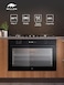 MILLEN 90cm Built-In 125L Electric Oven - 8 Versatile Cooking Modes, German SCHOTT Glass, Black Finish - 3Y Warranty, MEO 905 BB