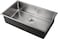 Premium Undermount Top Mount Single Bowl Sink &ndash; 304 Stainless Steel, Soundproof, Satin Finish - MS7440