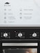 MILLEN 60cm Built-In 60L Electric Oven - 7 Cooking Modes, Black Finish - 3Y Warranty, EOM 073 BL