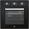 MILLEN 60cm Built-In 60L Electric Oven - 7 Cooking Modes, Black Finish - 3Y Warranty, EOM 073 BL