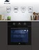 MILLEN 60cm Built-In 75L Electric Oven - 6 Versatile Cooking Modes, German SCHOTT Glass, Black Finish - 3Y Warranty, MEOP 6002 BB