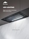MILLEN 52cm Fully Integrated Built-In Range Hood - Touch &amp; Remote Control, LED Display, Timer, Matte Black &amp; Glass Finish - 3Y Warranty, HYPER M 600 GS BL