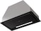 MILLEN 52cm Fully Integrated Built-In Range Hood - Touch &amp; Remote Control, LED Display, Timer, Matte Black &amp; Glass Finish - 3Y Warranty, HYPER M 600 GS BL