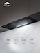 MILLEN 70cm Fully Integrated Built-In Range Hood - Touch &amp; Remote Control, LED Display, Timer, Matte Black &amp; Glass Finish - 3Y Warranty, HYPER M 900 GS BL