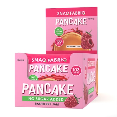 Snaq Fabriq Pancake with Raspberry Jam Filling No Sugar Added 10x45g