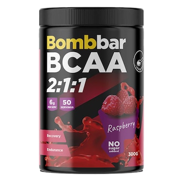 بومب بار - BCAA 2.1.1 باودر - توت - 300 غرام