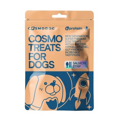 Cosmopet Salmon strip Dog Treats 100g