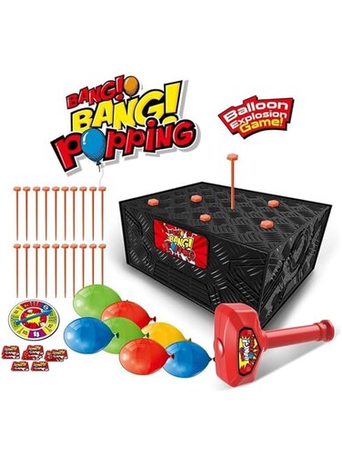 SOOFAM Whack a Balloon Game，Balloon Pop Game for Family Party， Boom Ballon Game for Adults Kids Games A Fun Parent-child Interactive Family Gathering Game，Game Nights，Birthday Party，Holidays