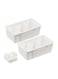 2Pcs Adjustable Expandable Storage Box Large Plastic Organizer And Storage Bins Drawer Divider Suitable For Kitchen Utensils Refrigerator Cabinets Wardrobes Bathroom Office