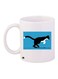Cat Printed Coffee Mug White/Blue/Black 11ounce