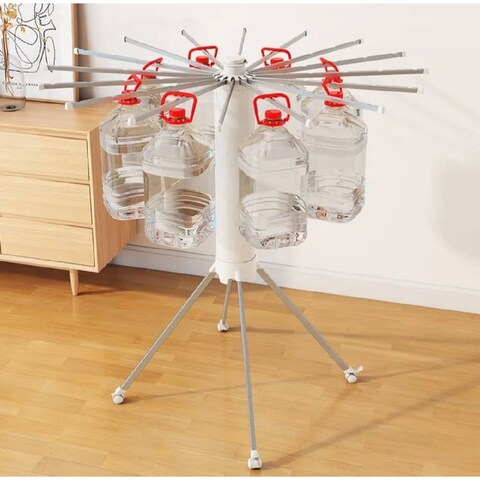 GENNEXT Tripod Clothes Drying Rack, Foldable and Space Saving, Collapsible Drying Rack, Efficient and Stylish Dry Wet Clothes Drying Rack with Windproof Hooks, for (Upgraded Version 01)