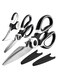 Scissors All Purpose 3 Pack - kitchen gadgets utensils - Heavy Duty Stainless Steel Cooking Shears for Cutting Meat, Food, Fish, Poultry Multipurpose Sharp Sissors for Dishwasher Safe