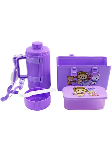 Small Bottle + Lunch Box Set Compact Leak Proof Lunch Container and Water Bottle Combo BPA Free Durable and Perfect for School Office or Travel