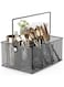 THE WHITE SHOP Utensil Caddy, Cutlery Silverware Caddy with 4 Compartments, Mesh Flatware Holder Organizer Perfect for Home, Kitchen, Countertop, Party, Camping, Outdoor and Restaurant (Black)