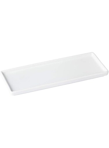 Khazna Ceramic Tray for Kitchen Sink, Ceramic Vanity Toothbrush Tray, Small Tray for Bathroom Countertop Jewelry, Perfume, Cosmetics Towel Holder for Decoration Bathroom, Kitchen, Counter, Restroom