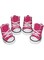 BESUNTEK Pet Dog Shoes, Puppy Canvas Sport Shoes Sneaker Boots, Non Slip Causal Shoes Dog &amp; Cat Paw Protective Cover for Outdoor Walking, Sports and Hot Pavement, 4pcs