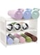 Exrp Extensible 3 Tier Water Bottle Organizer, White, Minimalist Style, Adjustable Width, Holds 10-15 Bottles, Kitchen &amp; Home Storage