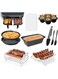 MostNow Dual Basket Air Fryer Accessories, Set of10Fit for Ninja Dual Air Fryer DZ201, DZ401&amp; Most 8Quart - 10Quart and Larger Dual Zone Air Fryer, Include Cake Pizza Pan,Rack &amp; Skewer,Paper Liner,etc