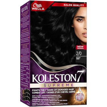 Wella Koleston Supreme Hair Color 2/0 Black