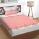 Premium 160 TC Egyptian Cotton Bedsheet Set for Single Bed with Pillow Cover - Pink White Floral