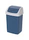 Cosmoplast Trash Waste Bin 46L Flip-Top Waste Bin With Swing Lid, Pearl Blue,46 Liters, IFHHLA283PB