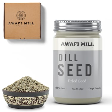 AWAFI MILL Dill Seed (Suva Seed) - Premium Quality - Aromatic Herb for Culinary Delights - Rich in Flavor and Nutrients (Bottle of 50 gram / 1.7 Oz)