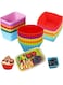 Silicone Baking Cups, 36 Pcs Silicone Cupcake Liners, Baking Cups Cupcake Muffin Baking Cups, Chocolate cup Mold for Bakeware Baking Pan &amp; Cupcake Pan, Muffin Cupcake Molds (Multicolored)