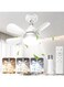 Exrp Socket Ceiling Fans with Lights and Remote - Socket Fan light with Dimmable Led Light Bulb, 3 Colors 3000K-6500K, 2000 Lumens, Screw in Small Ceiling Fan for Bedroom Living Room Kitchen Garage